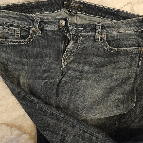 Silver Aiko Womens Jeans - Picture 3 of 5